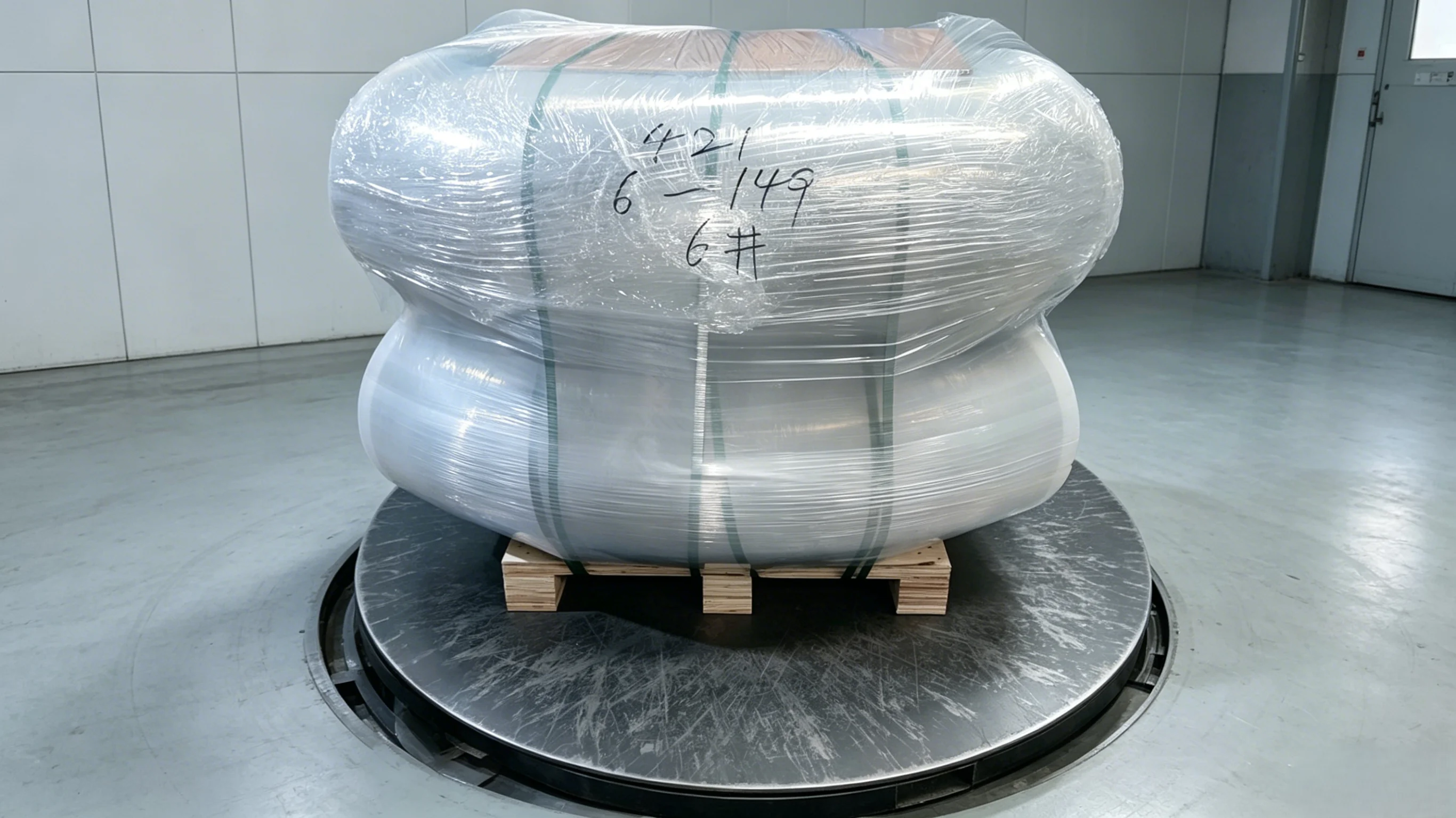 Elbows packaged for export
