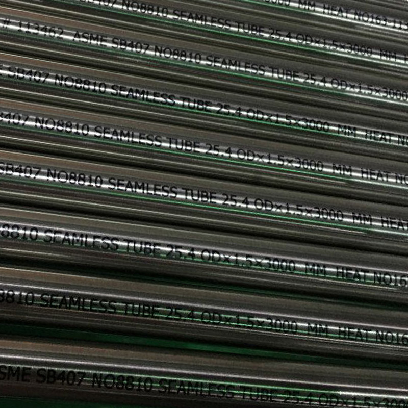 B407/B163 NICKEL ALLOY 800/800H/800HT SEAMLESS PIPES/TUBES